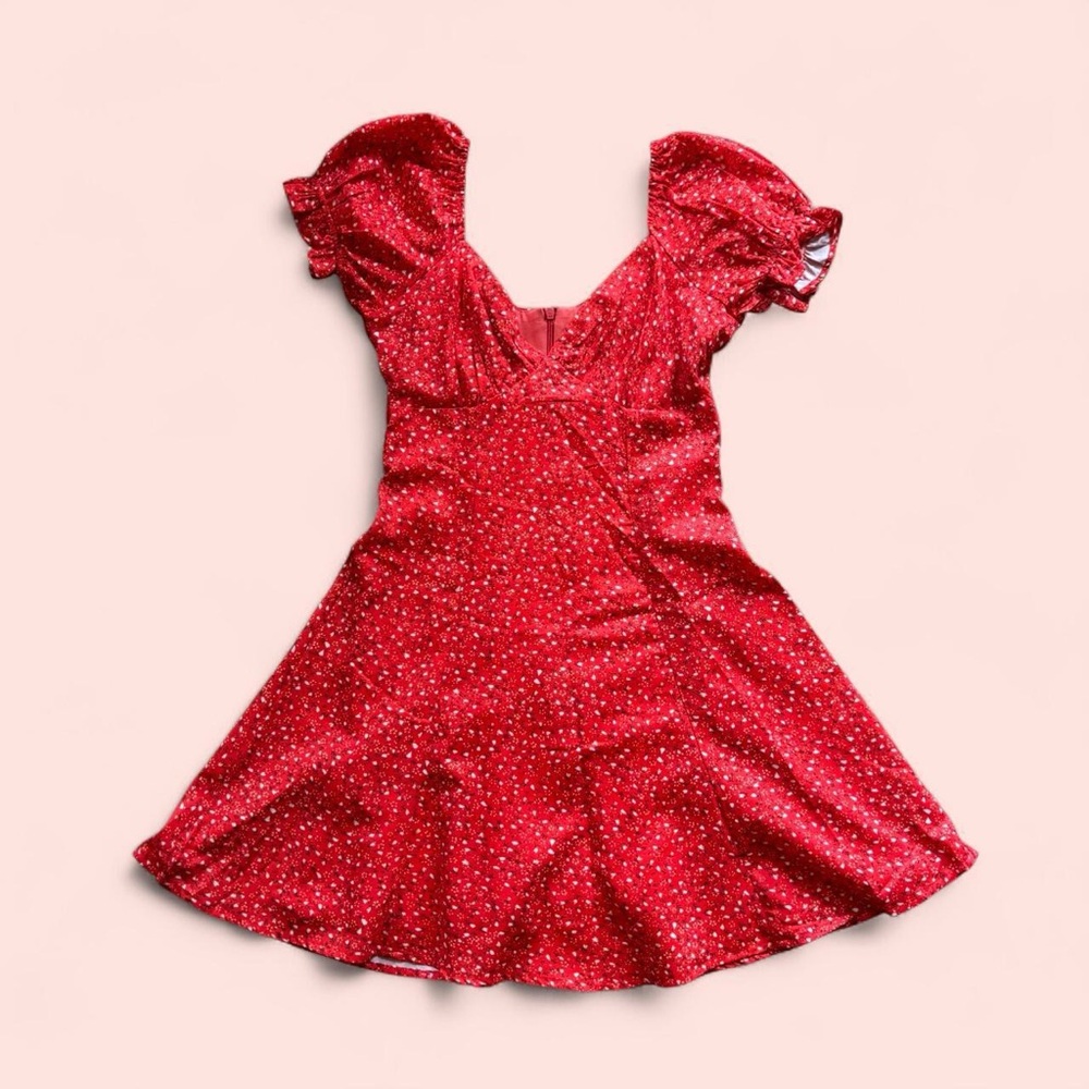 Princess Polly Baily Red Floral Mini Dress